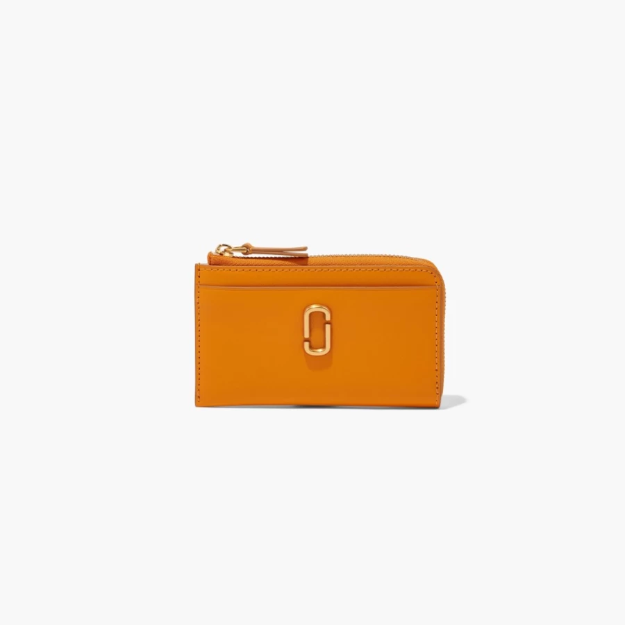 Marc Jacobs The J Marc Top Zip Multi Wallet in Scorched | Genuine Leather Crossbody Bag